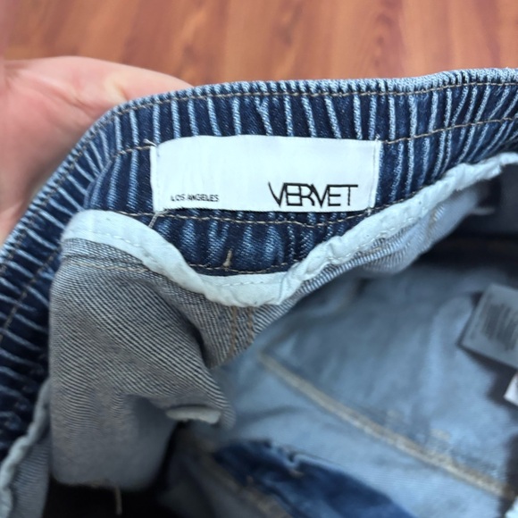 Vervet Reassure - High Rise Drawstring Wide Leg Jeans - Picture 5 of 8